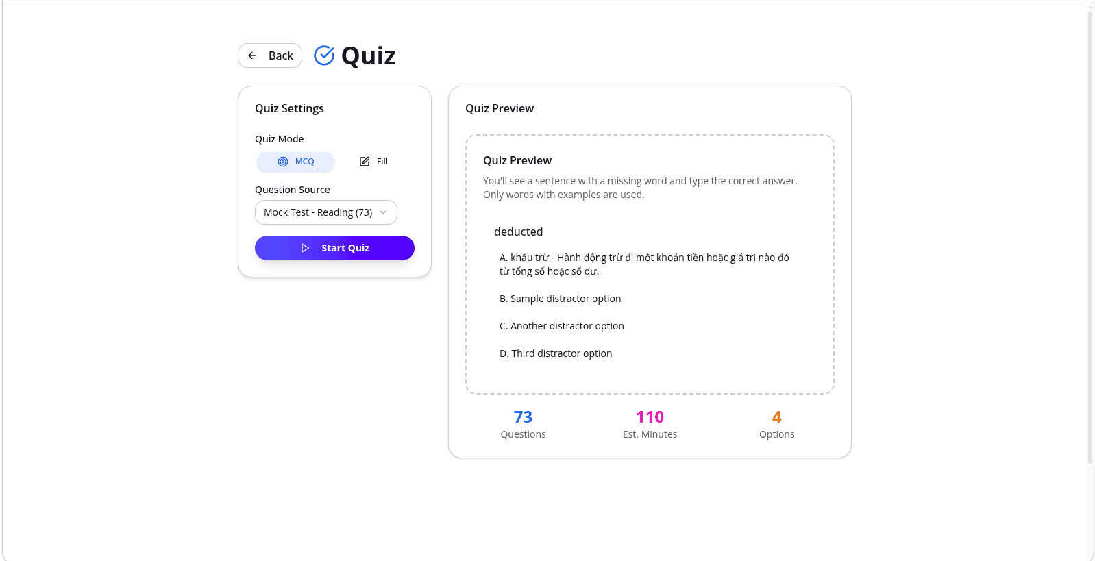 Interactive Quizzes